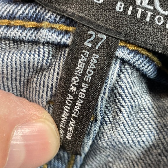 Buffalo David Bitton Womens 27 Blue Faded Dark Wash Denim Straight Leg Jeans - Picture 8 of 15